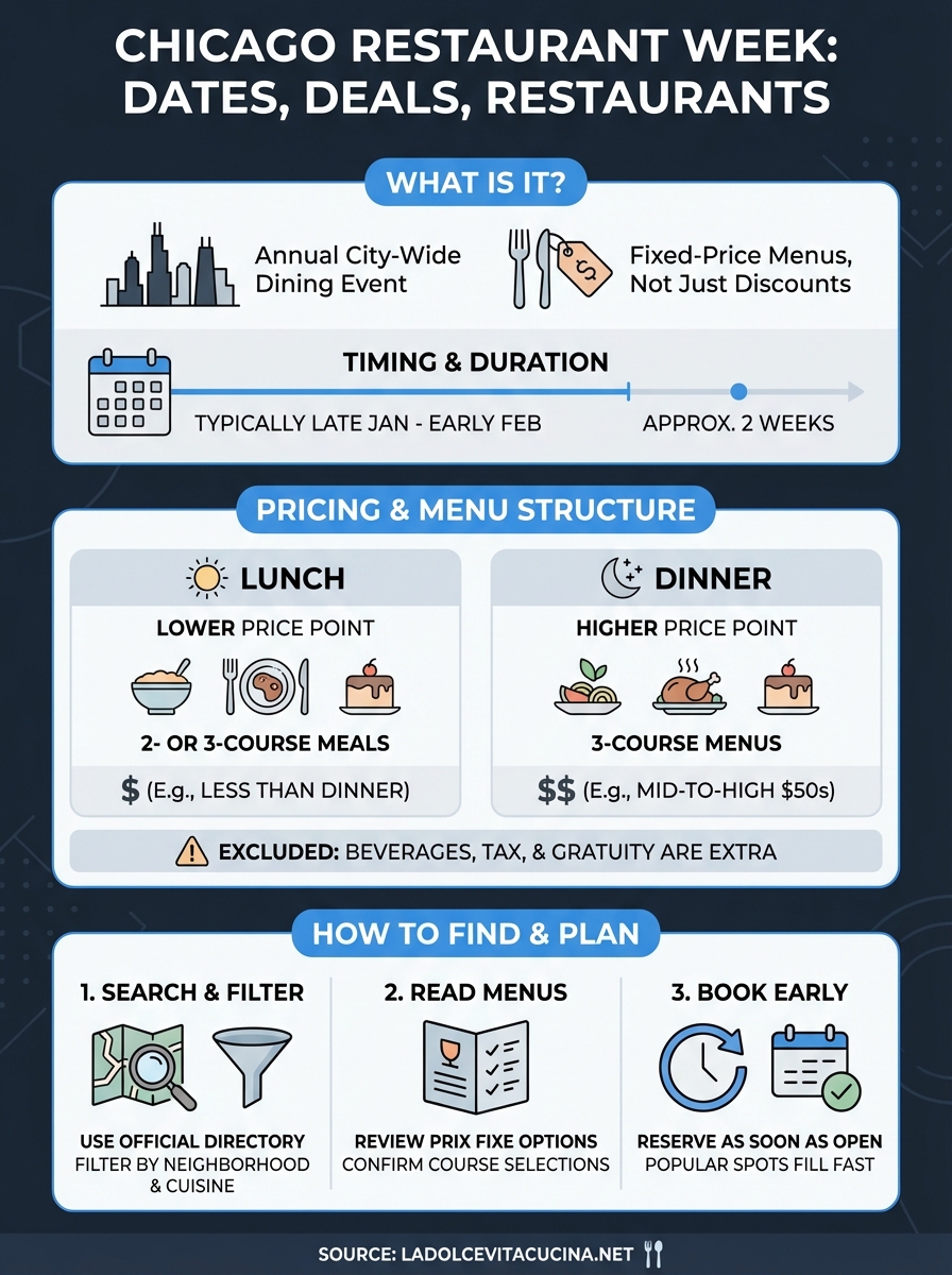 what is chicago restaurant week infographic
