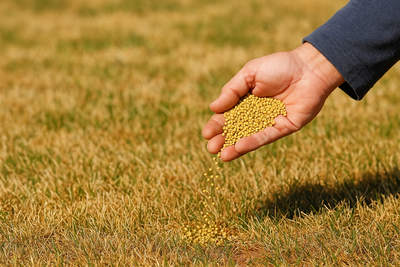 2. Fertilizing before the lawn truly wakes up