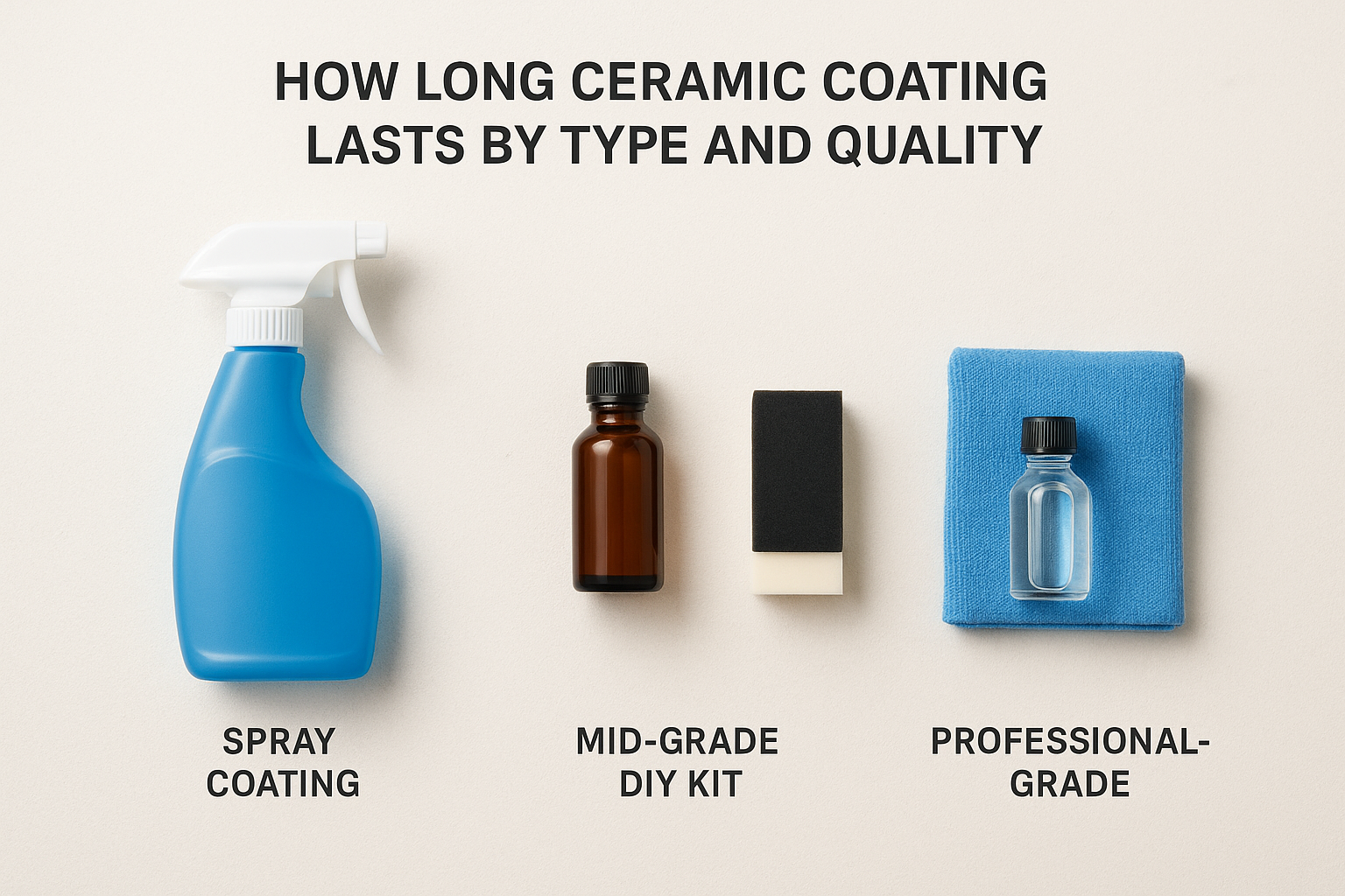 How long ceramic coating lasts by type and quality