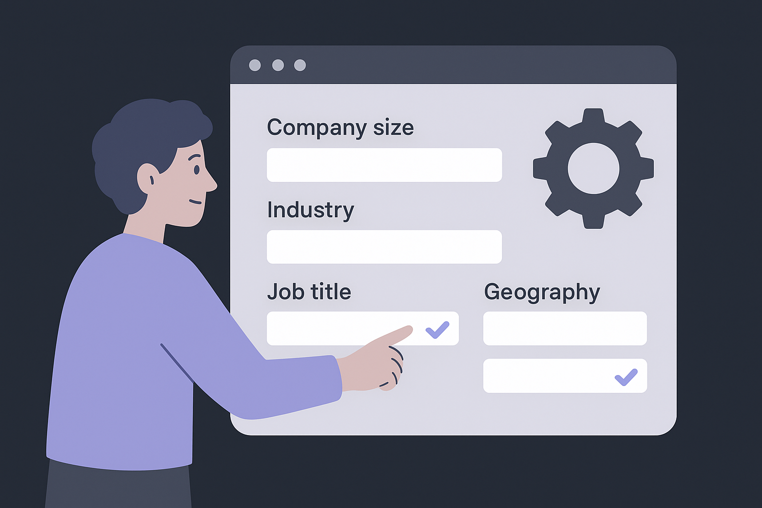 Configure targeting filters before you commit