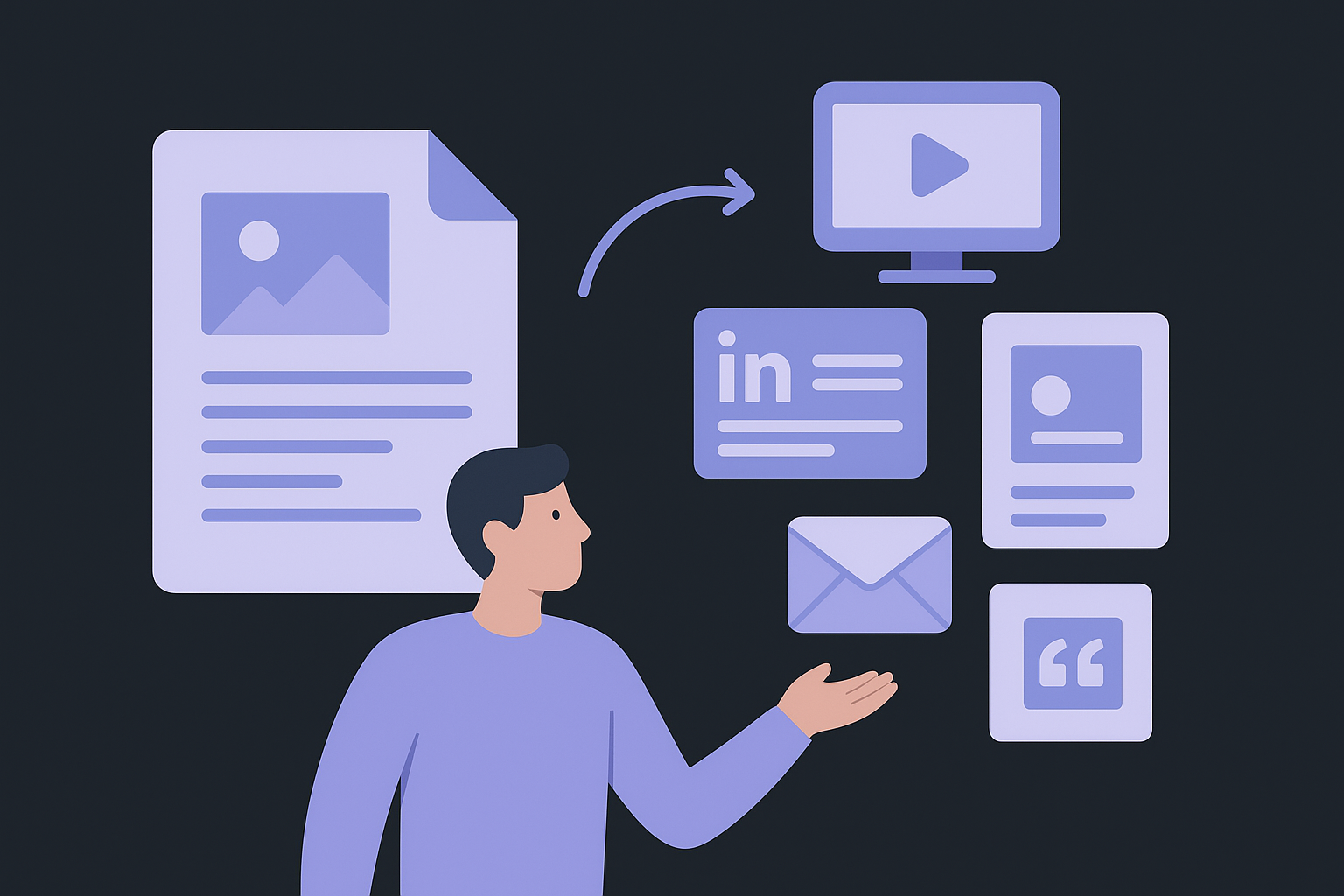 Turn one article into multiple assets