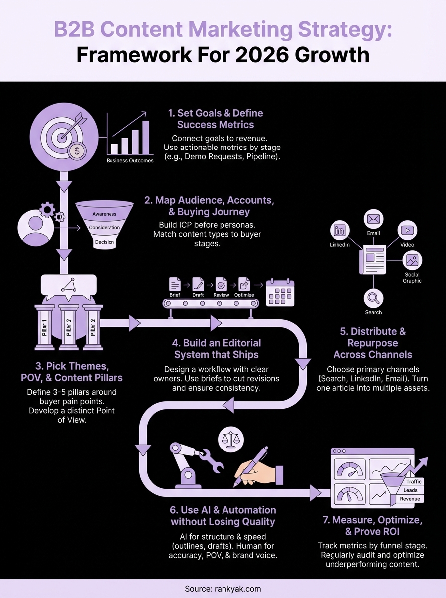 b2b content marketing strategy infographic