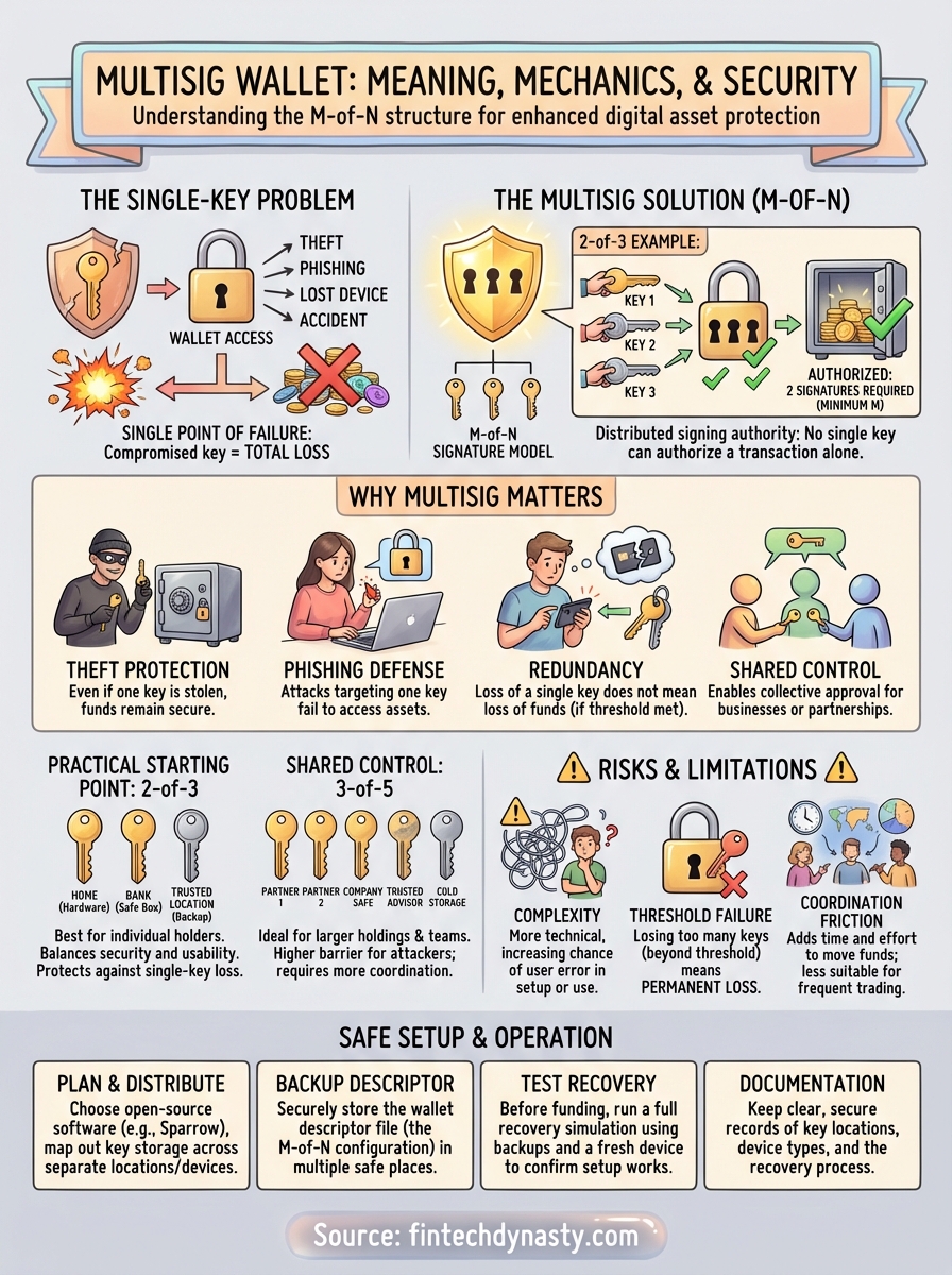 multisig wallet meaning infographic