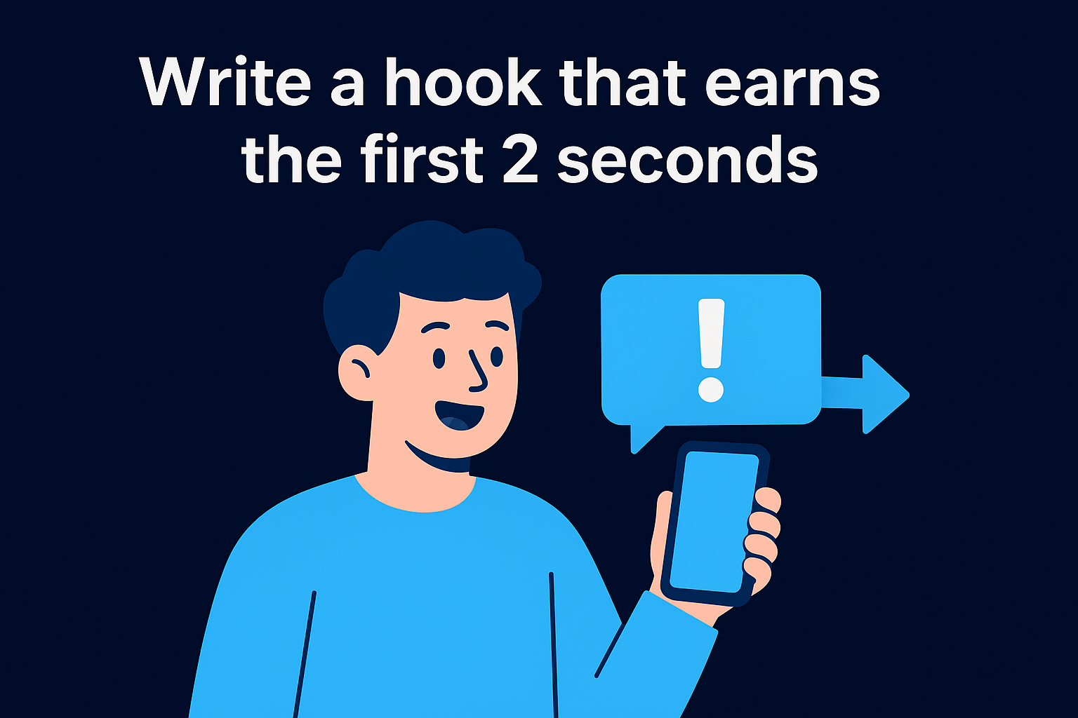 2. Write a hook that earns the first 2 seconds