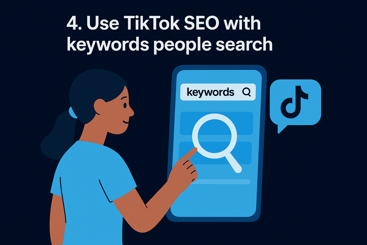 4. Use TikTok SEO with keywords people search