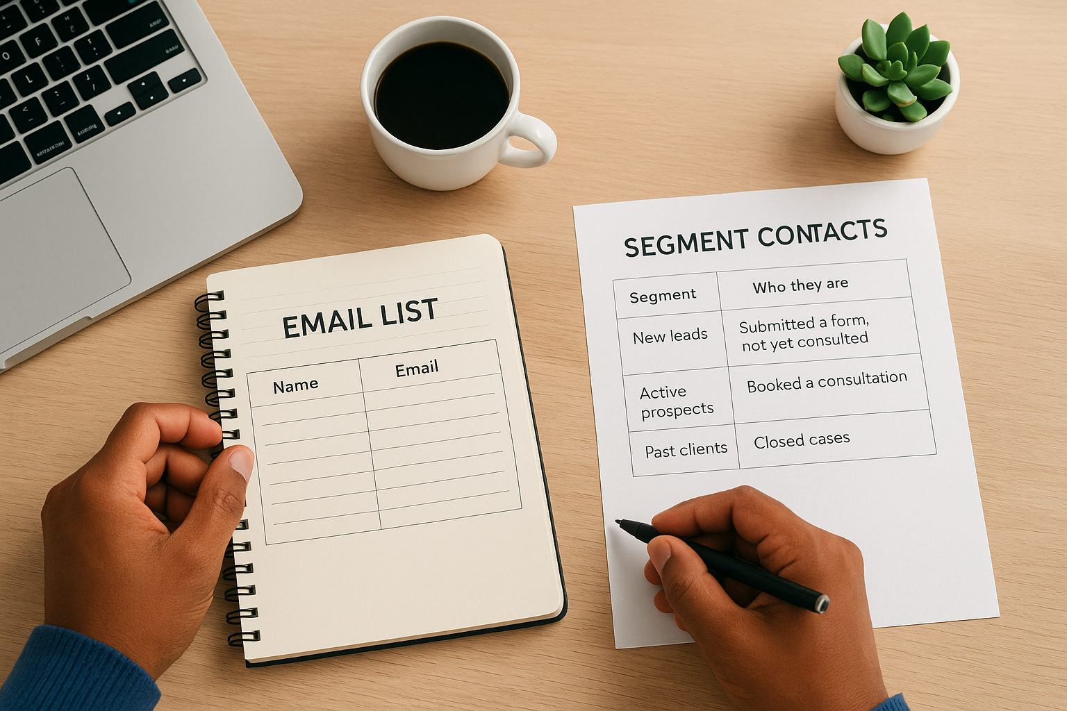 Step 2. Build a list and segment contacts