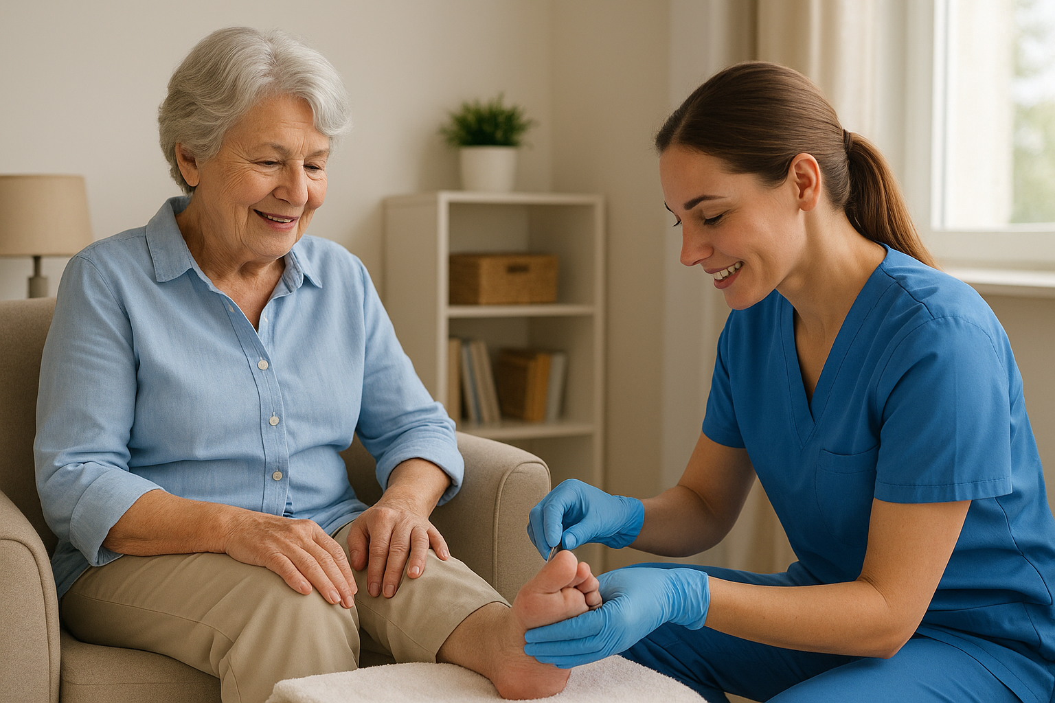 Where seniors can get foot care services