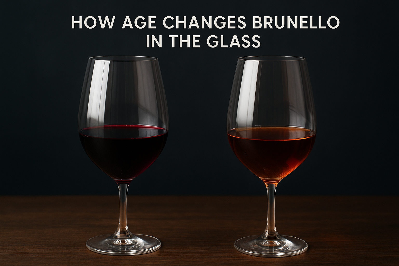 How age changes Brunello in the glass