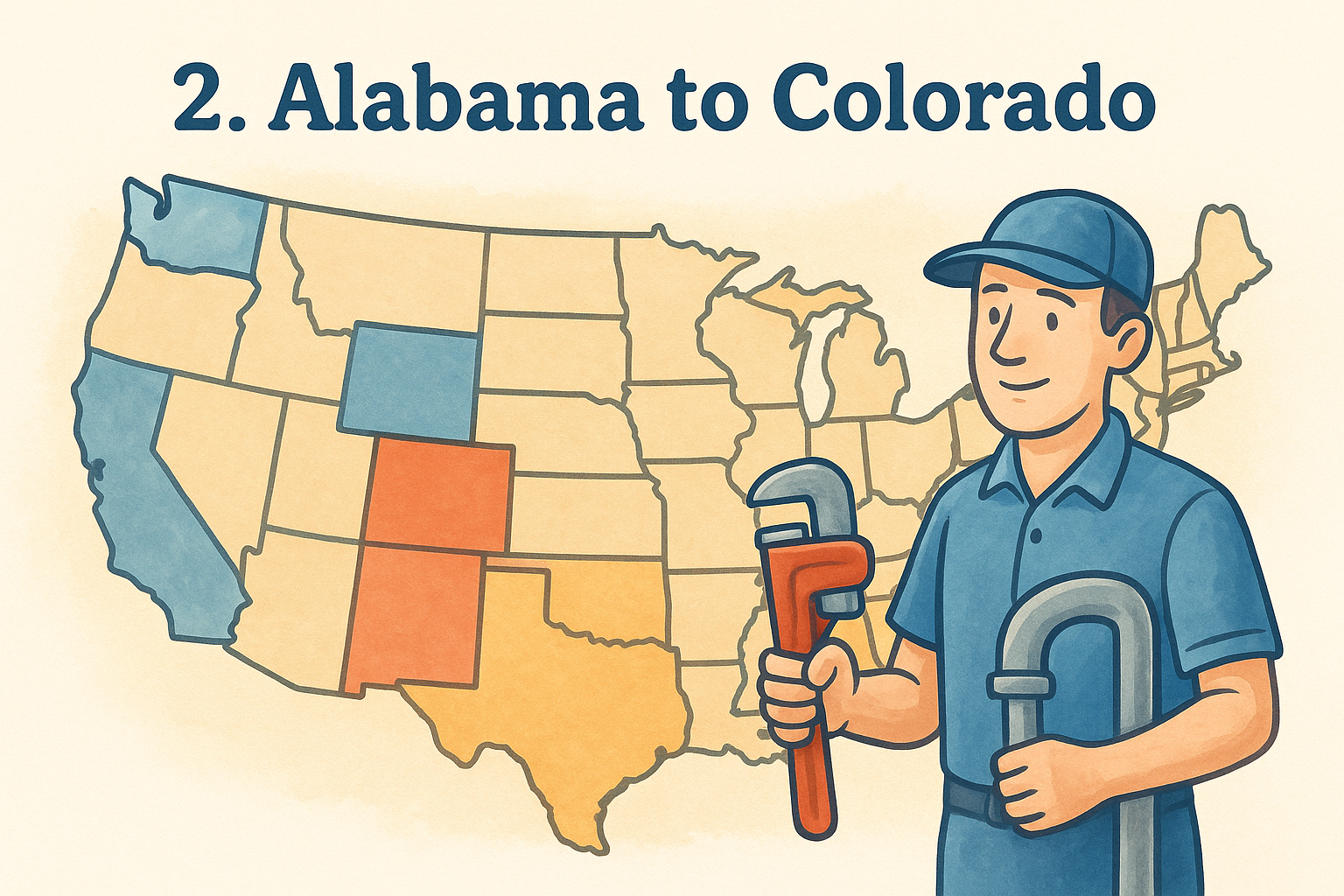 2. Alabama to Colorado