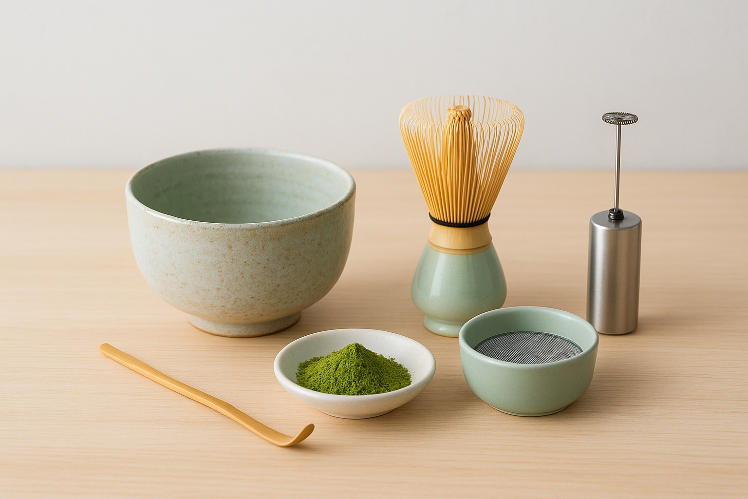 6. Matcha ritual set for at-home lattes