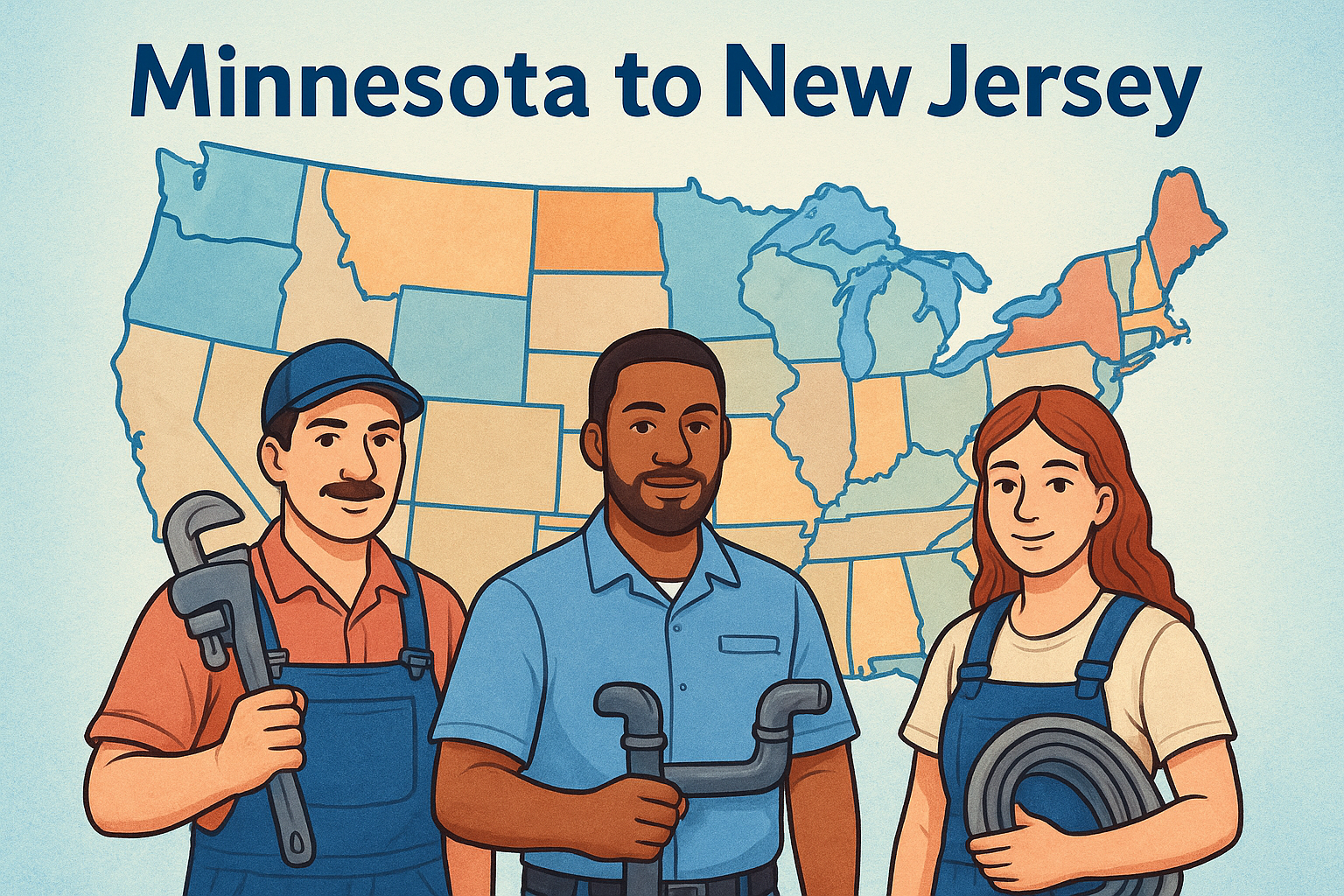 7. Minnesota to New Jersey