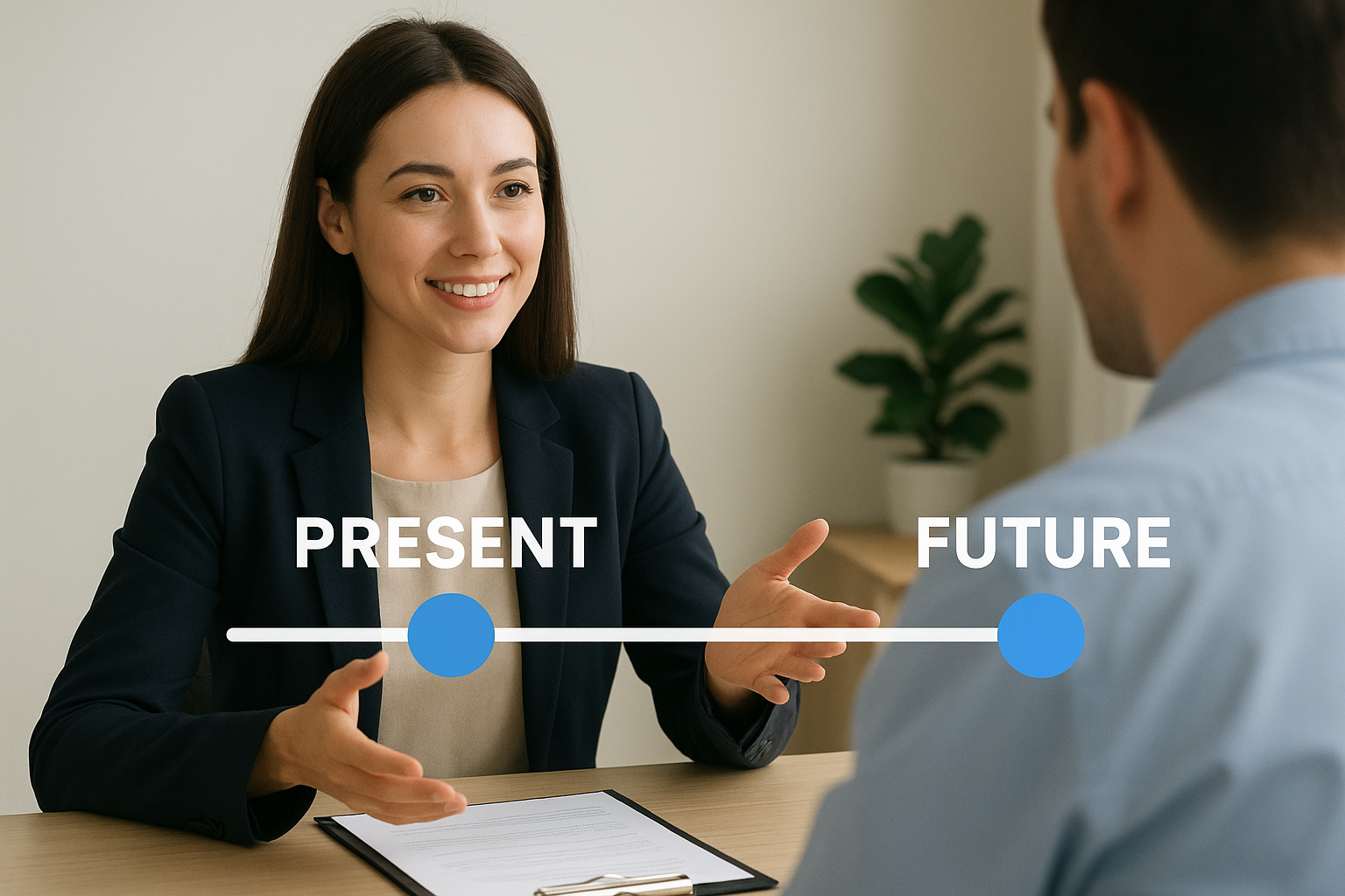 Structuur je intro met de Present-Past-Future formule