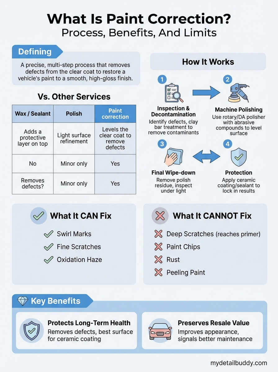 what is paint correction infographic