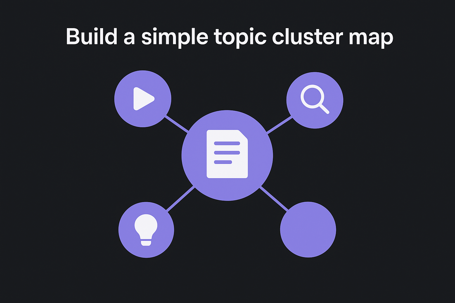 Build a simple topic cluster map
