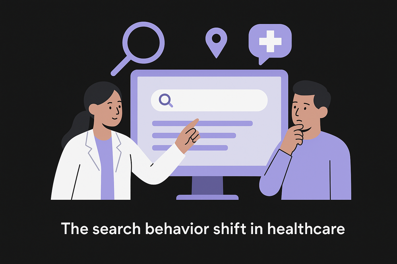 The search behavior shift in healthcare