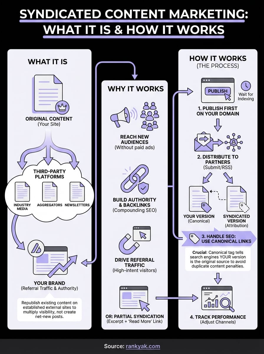 syndicated content marketing infographic