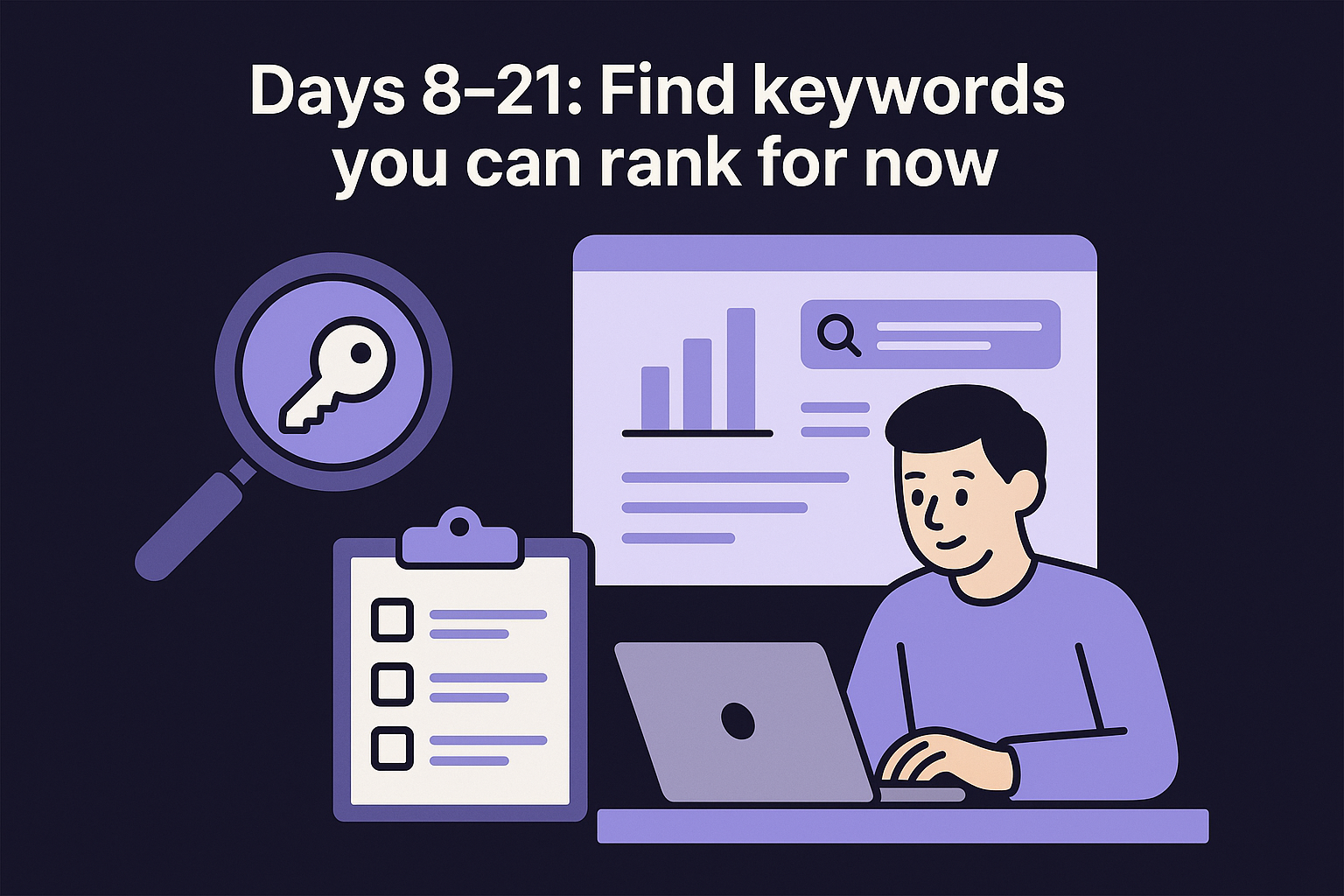 Days 8–21: Find keywords you can rank for now