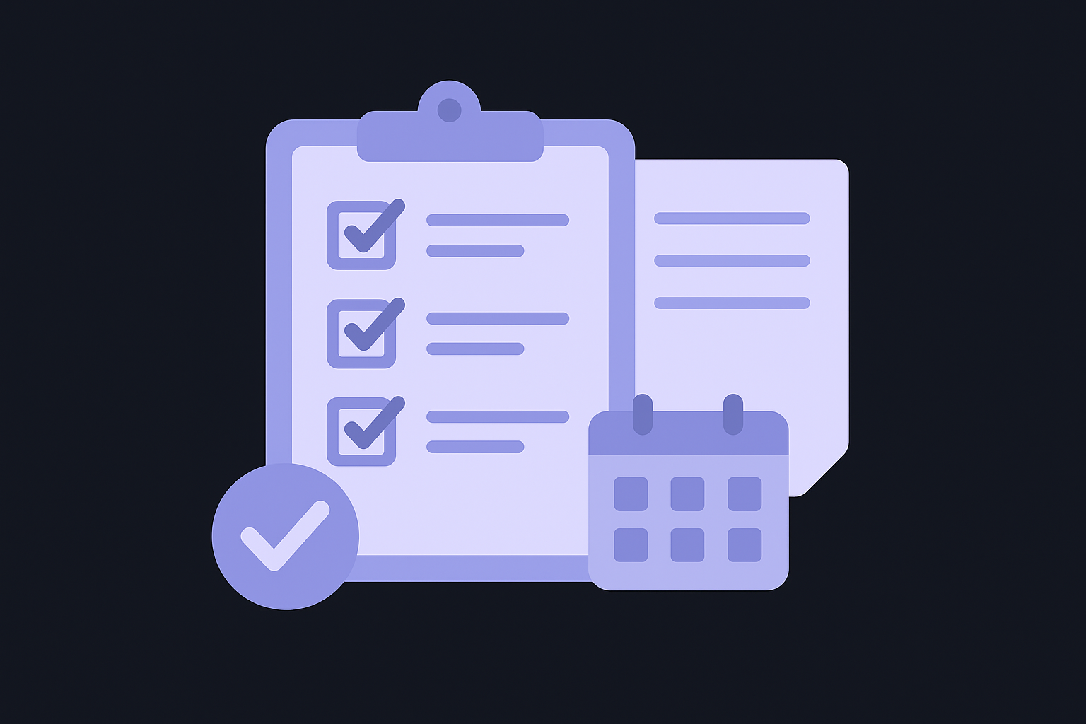 Templates and checklists to stay on track