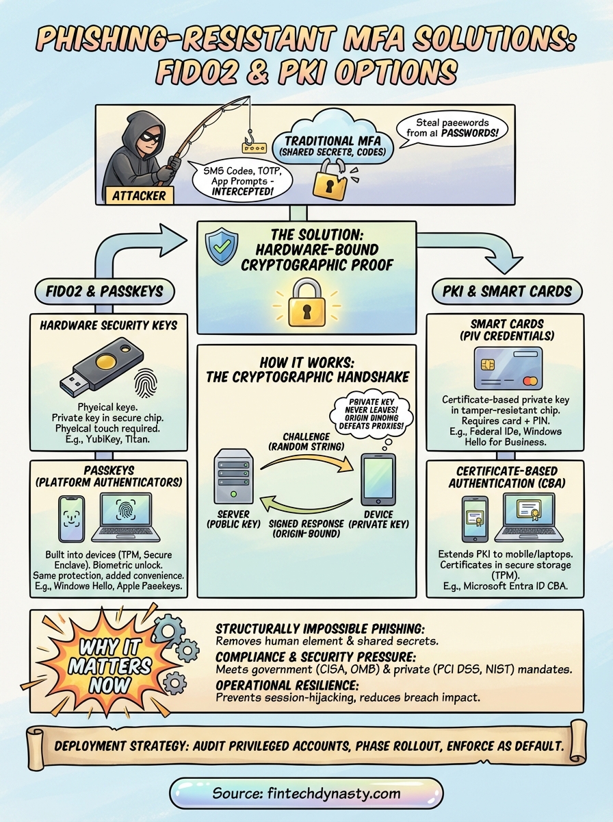phishing resistant mfa solutions infographic