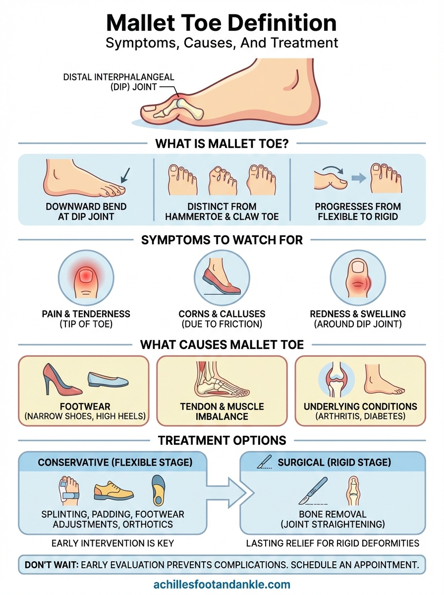 mallet toe definition infographic