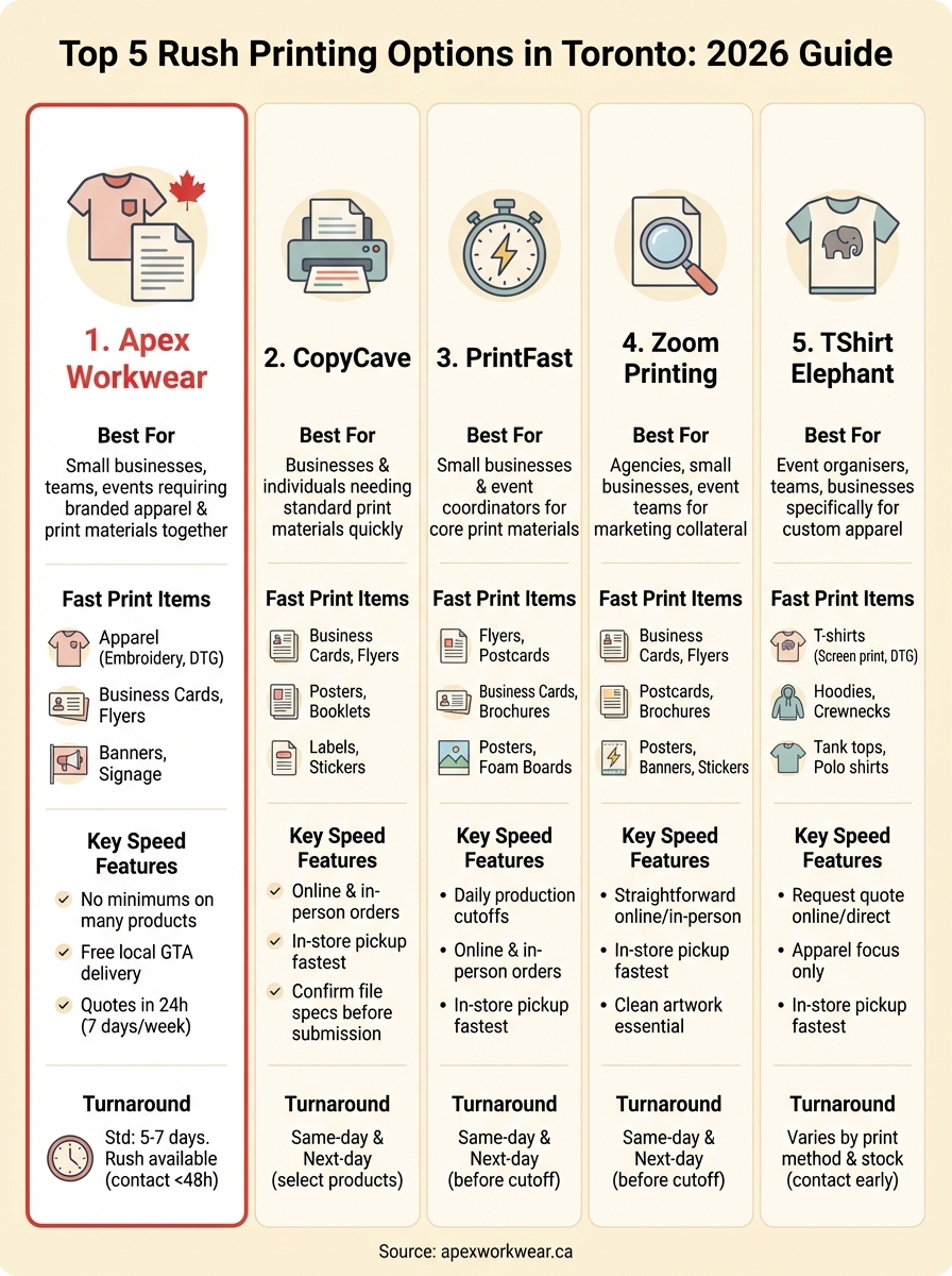 rush printing toronto infographic