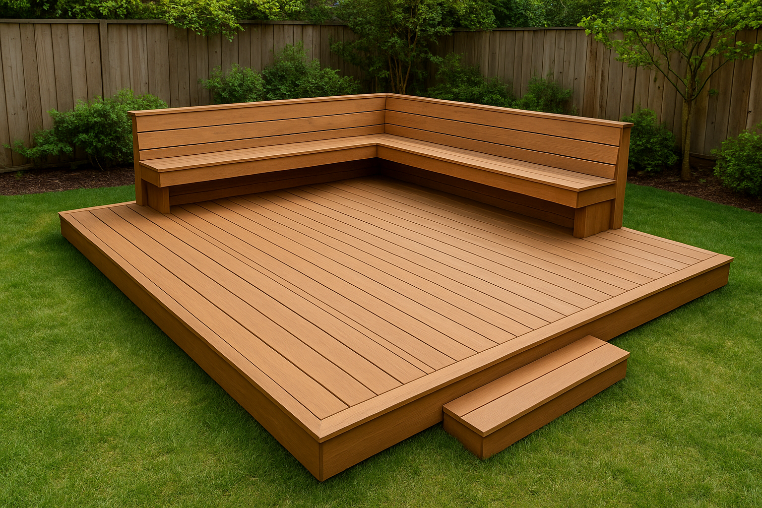 2. Build a ground-level platform deck