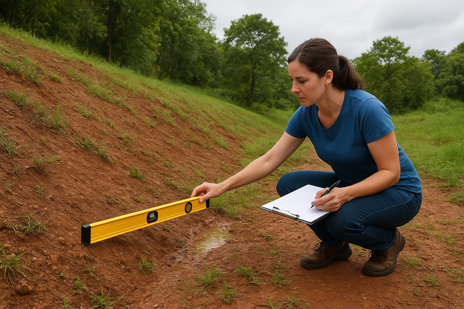 Step 2. Read the land: slope, drainage, and water