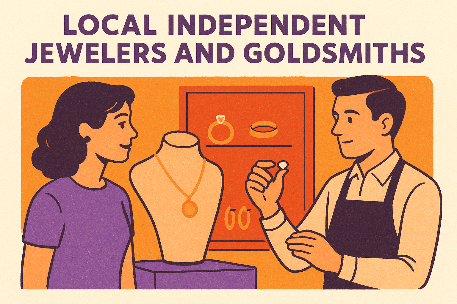 2. Local independent jewelers and goldsmiths