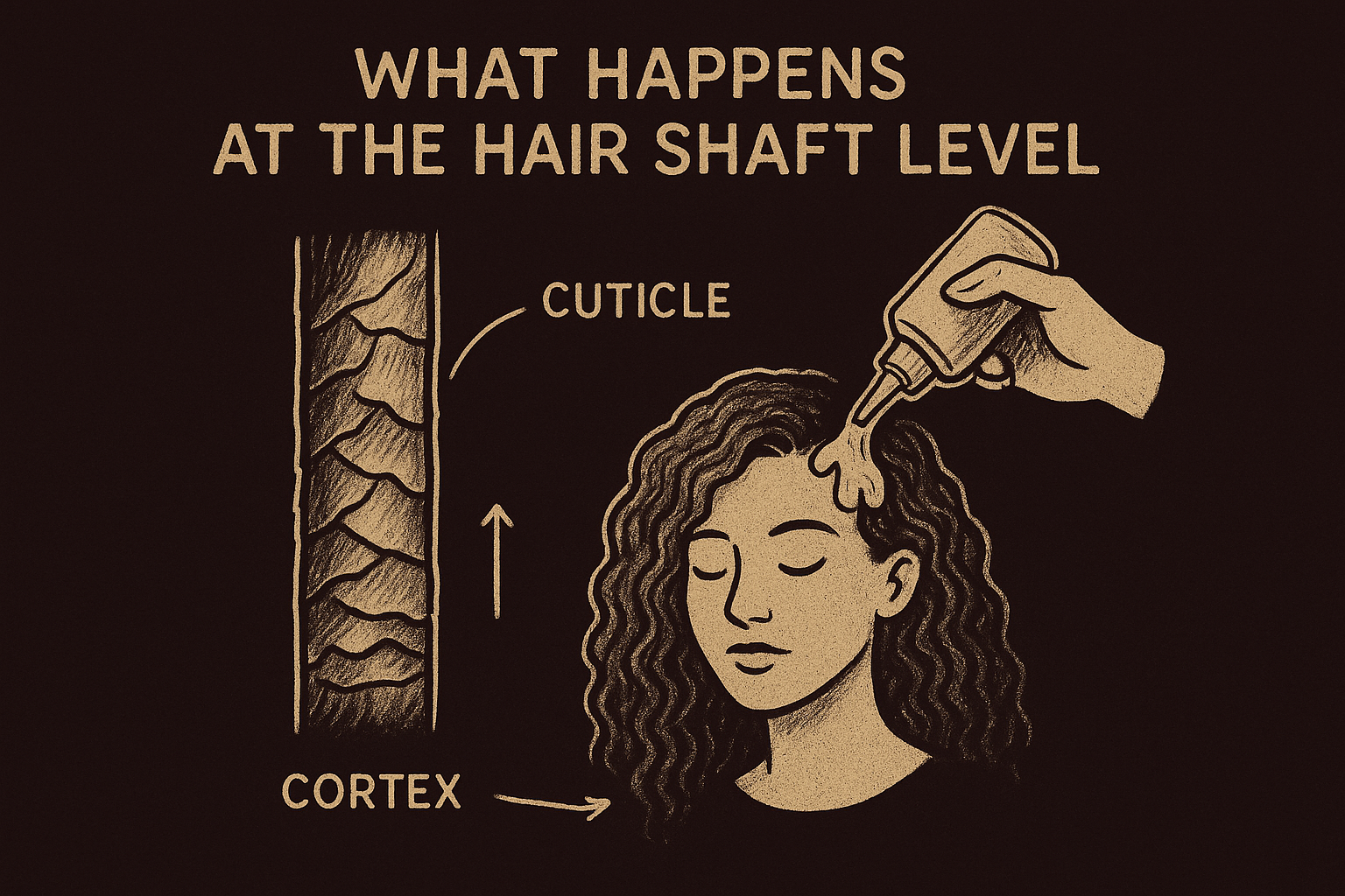 What happens at the hair shaft level