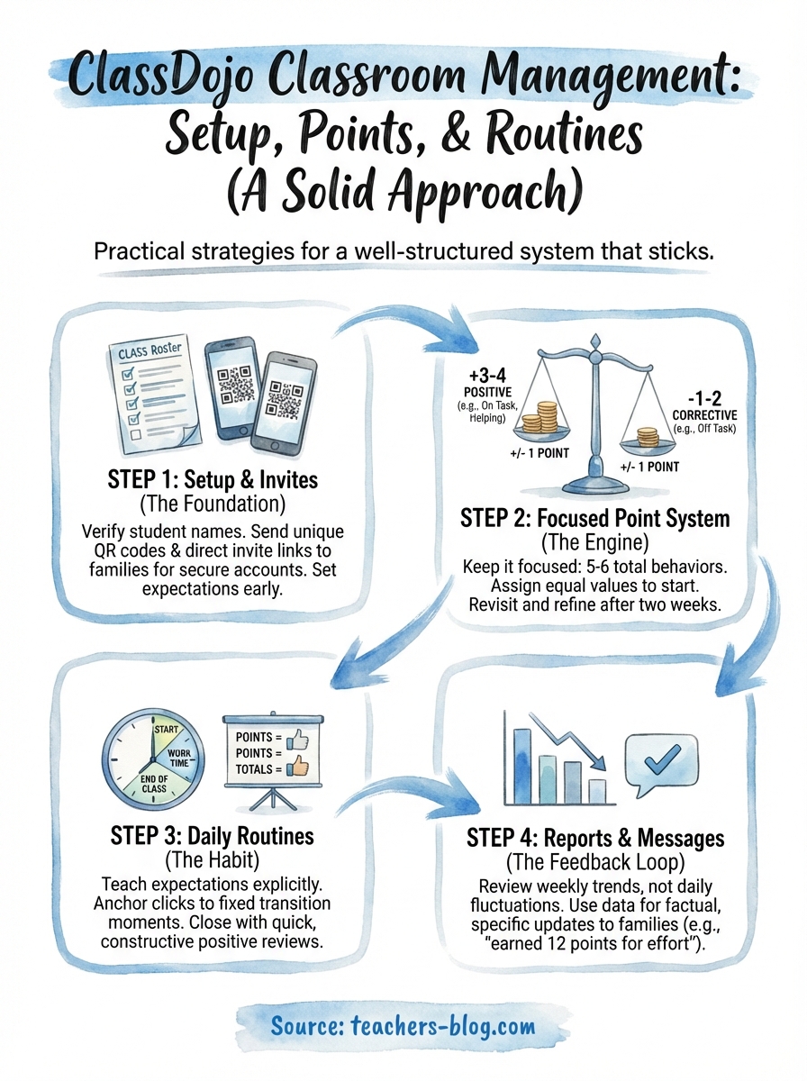 classdojo classroom management infographic