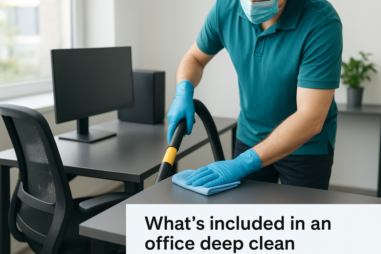 What's included in an office deep clean