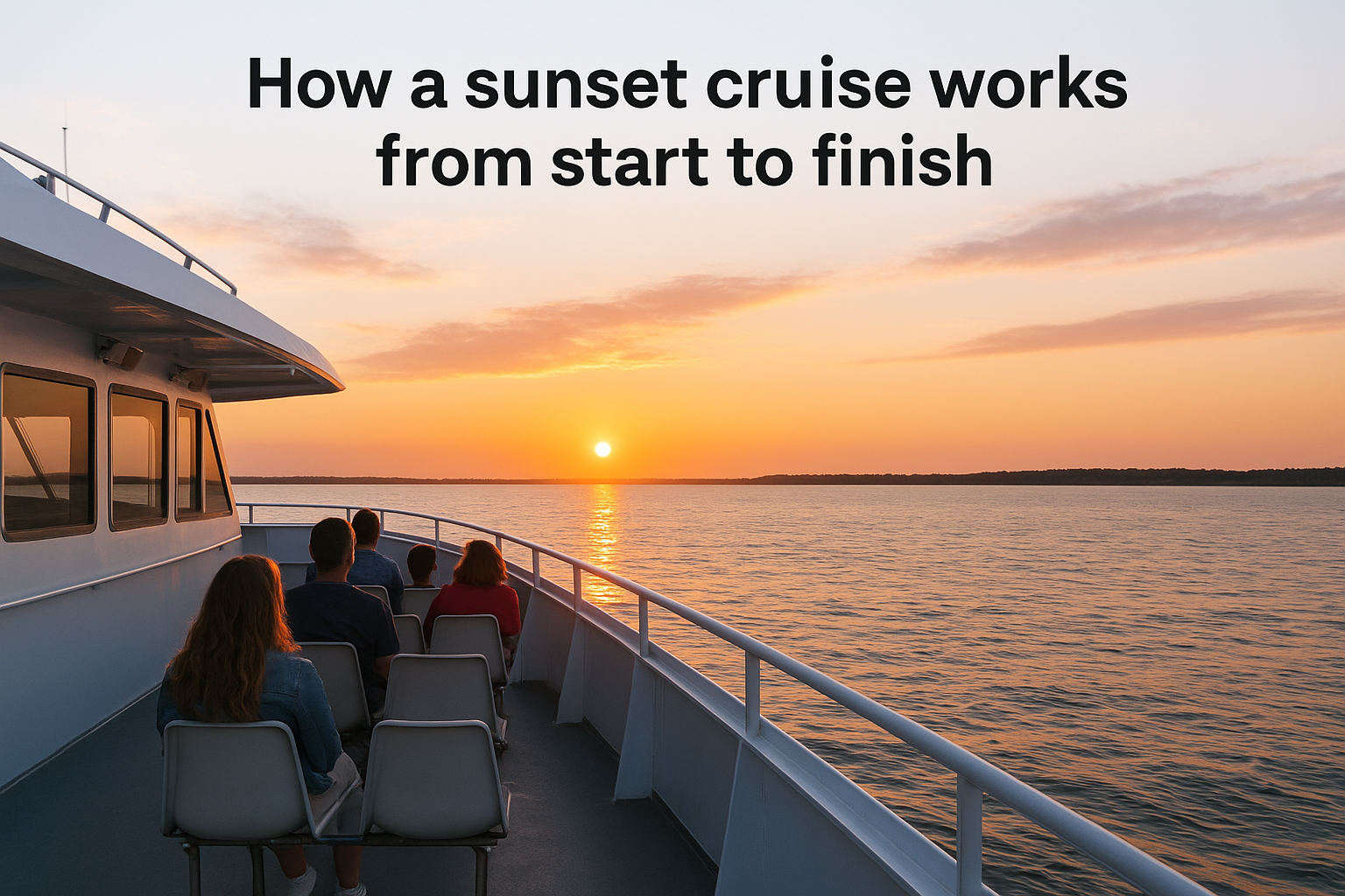 How a sunset cruise works from start to finish