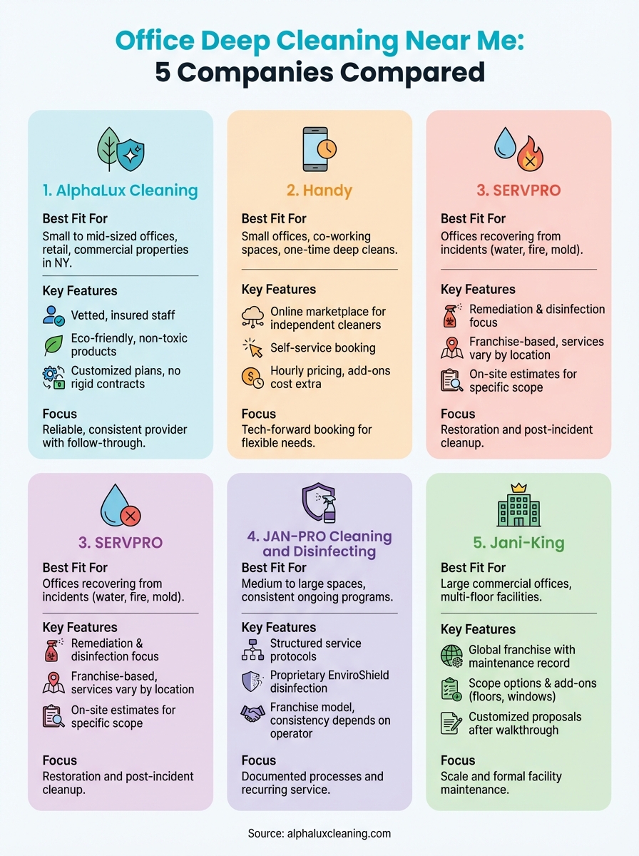 office deep cleaning near me infographic