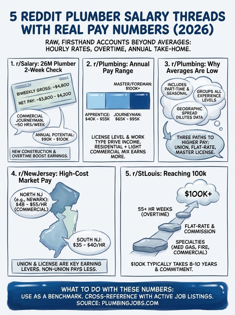 reddit plumber salary infographic