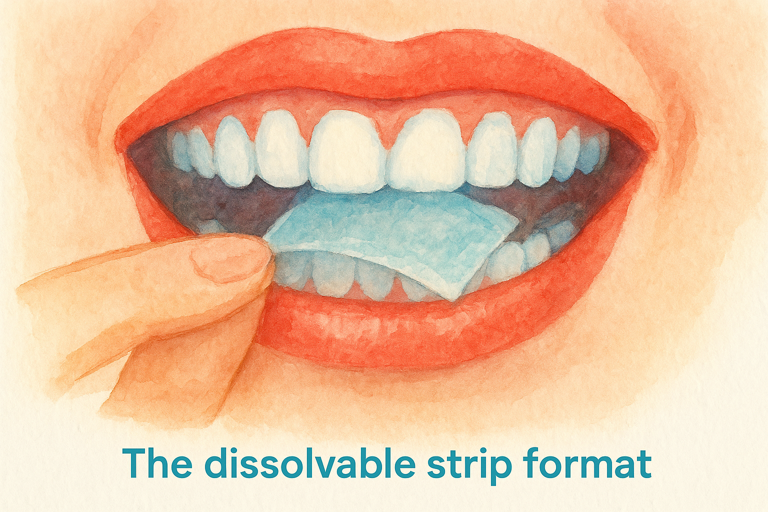 The dissolvable strip format