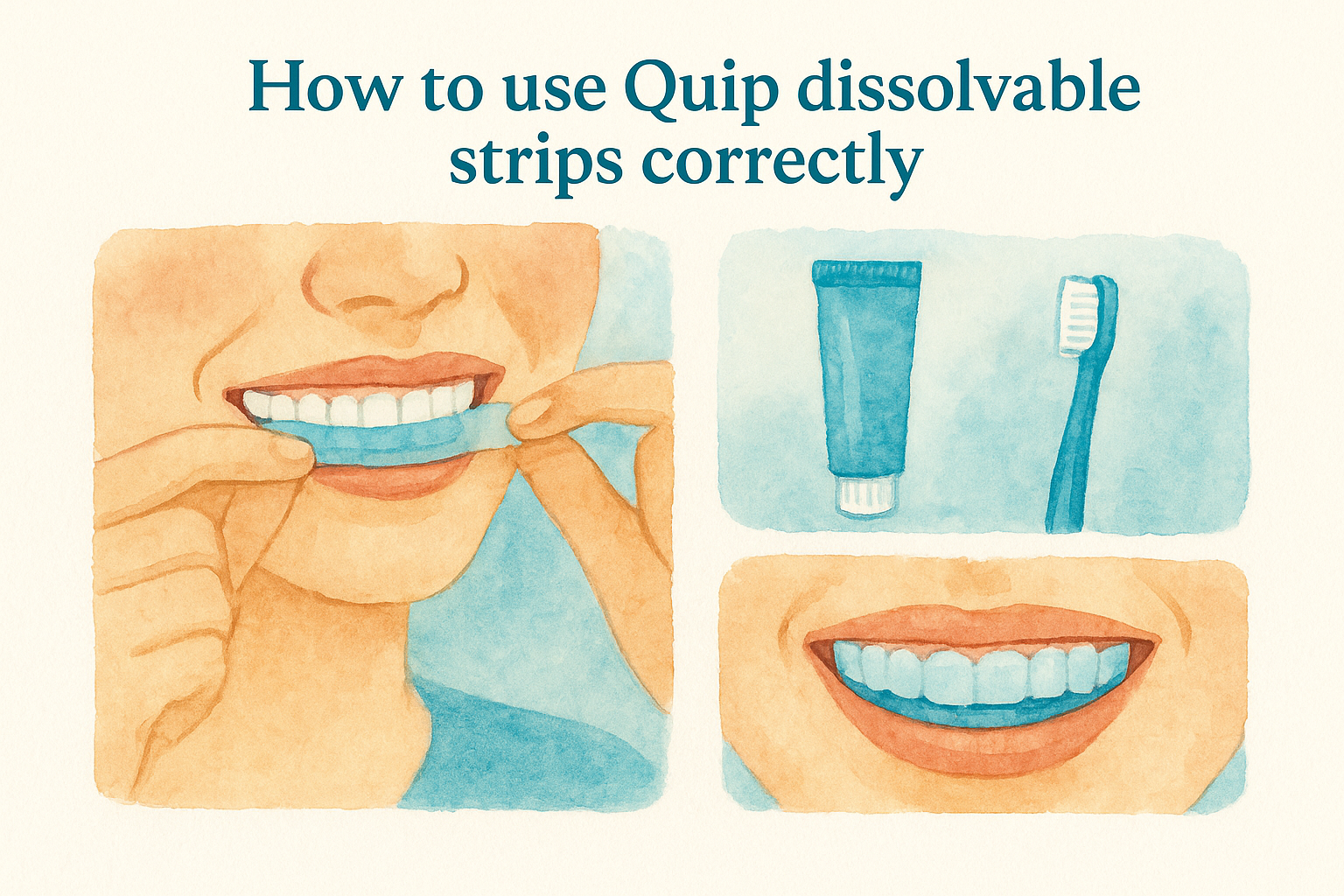 How to use Quip dissolvable strips correctly