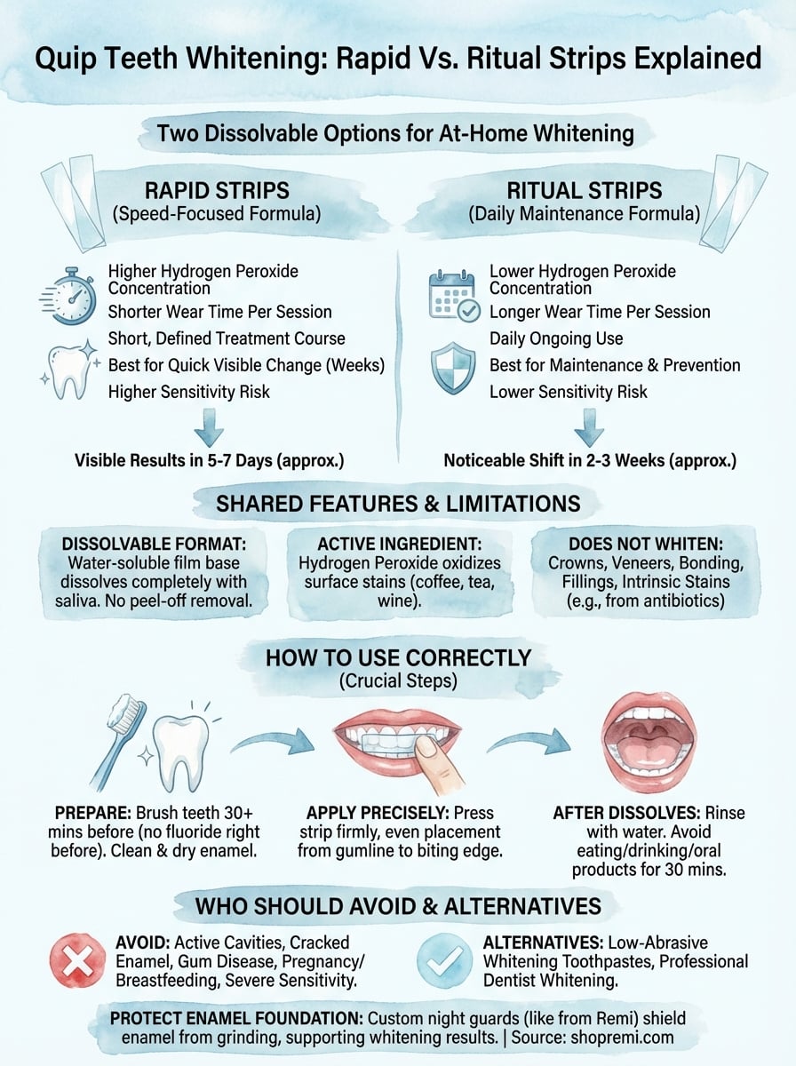 quip teeth whitening infographic