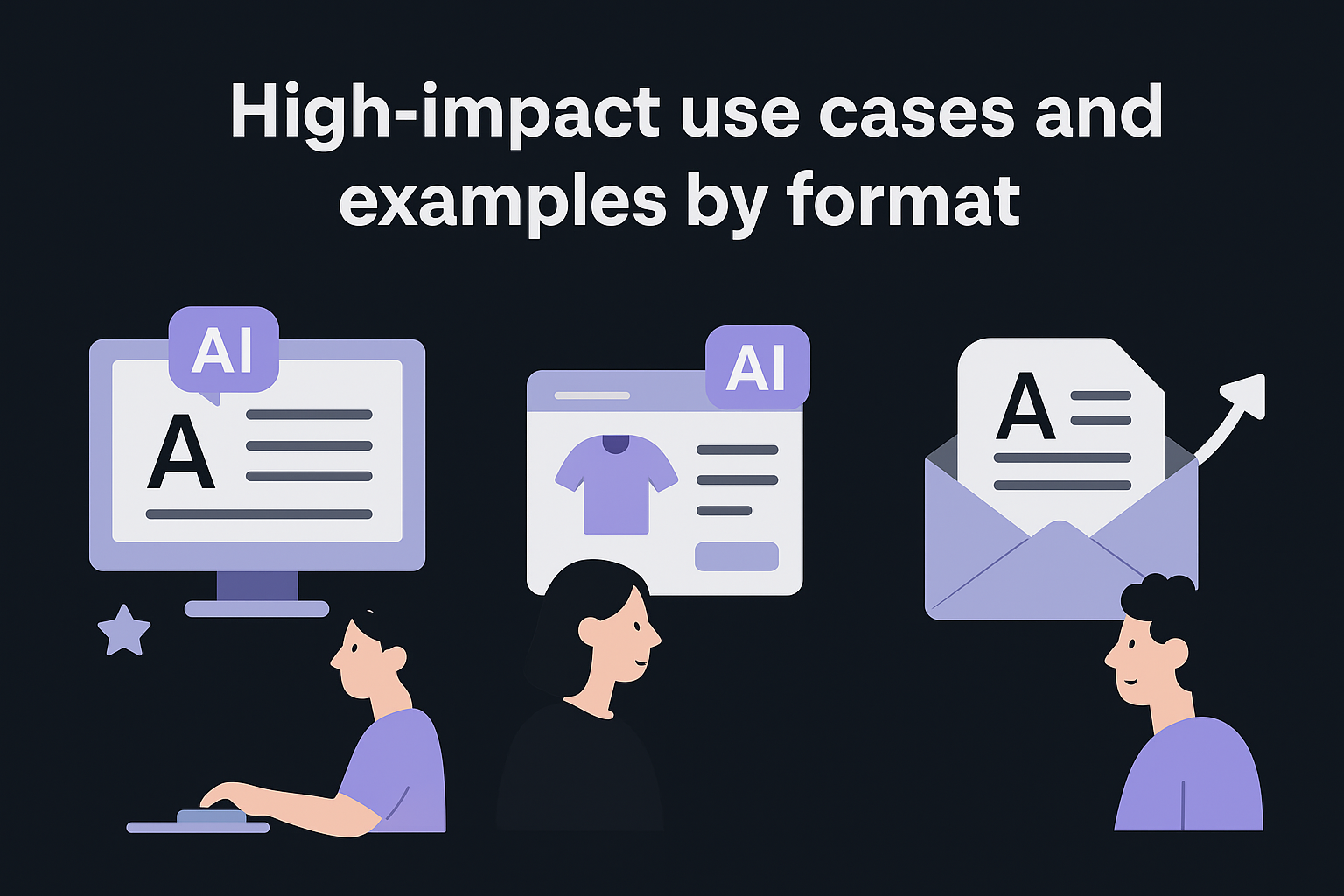 High-impact use cases and examples by format