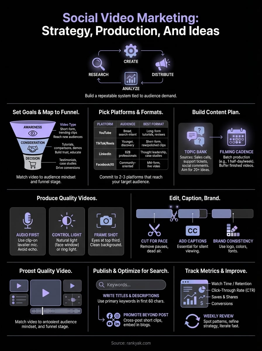 social video marketing infographic