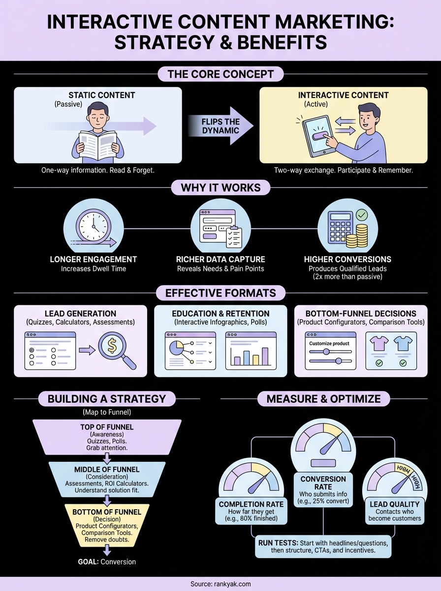 interactive content marketing infographic