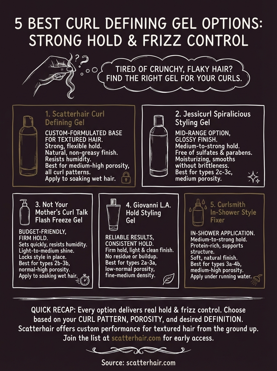 best curl defining gel infographic