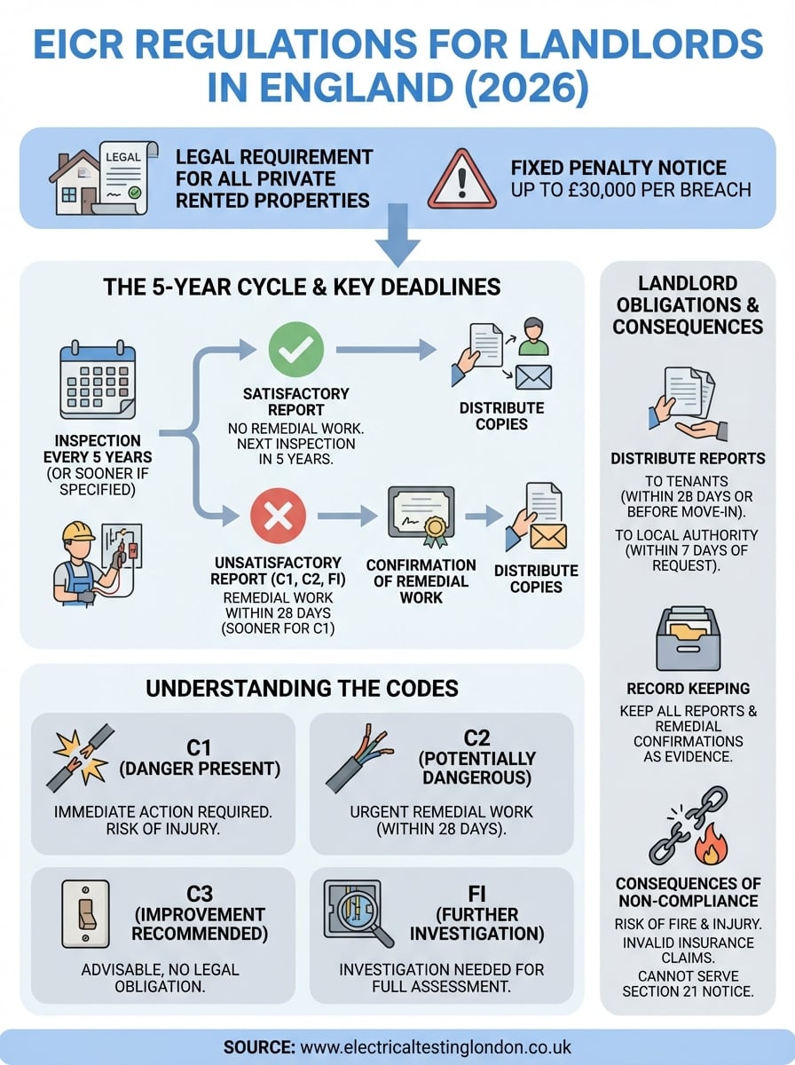 eicr regulations for landlords infographic