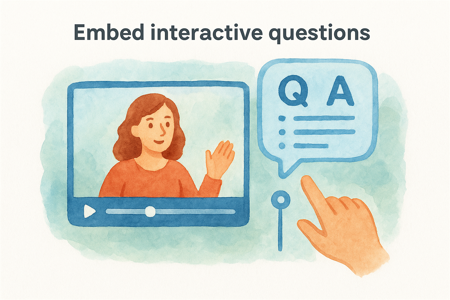 Embed interactive questions
