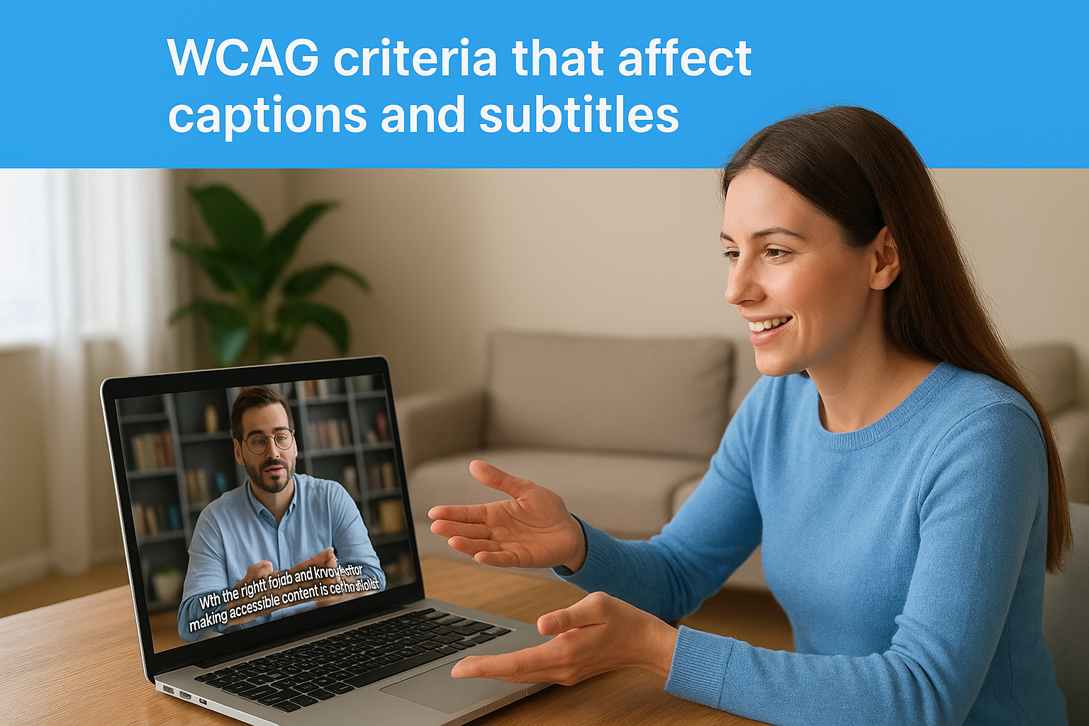 WCAG criteria that affect captions and subtitles