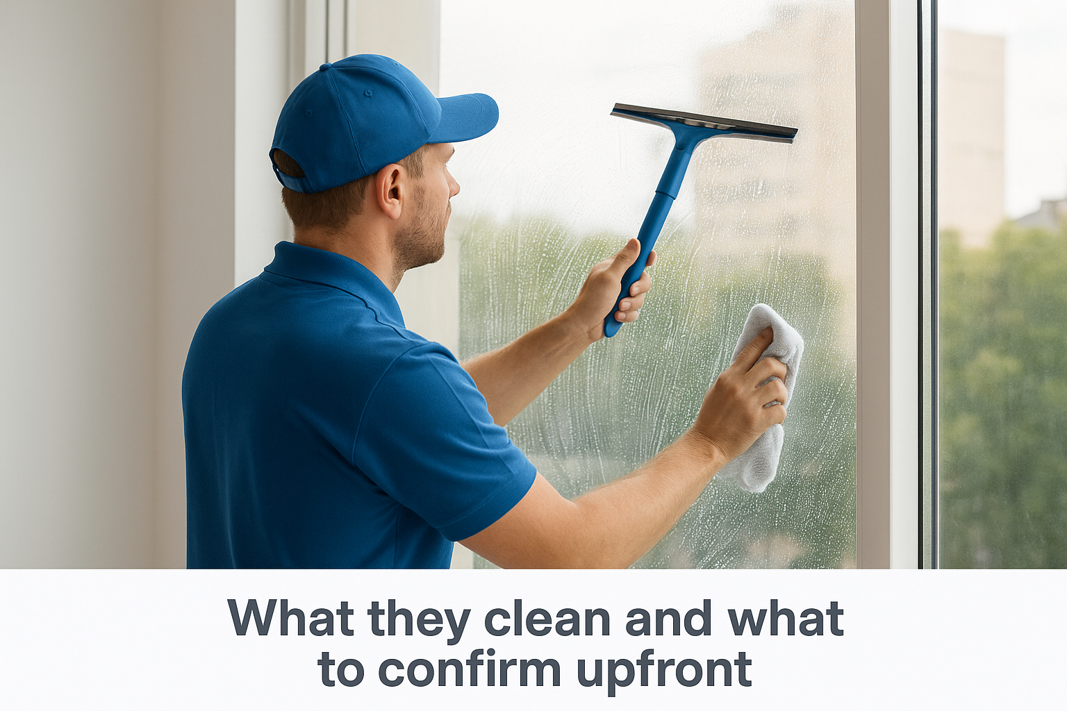 What they clean and what to confirm upfront