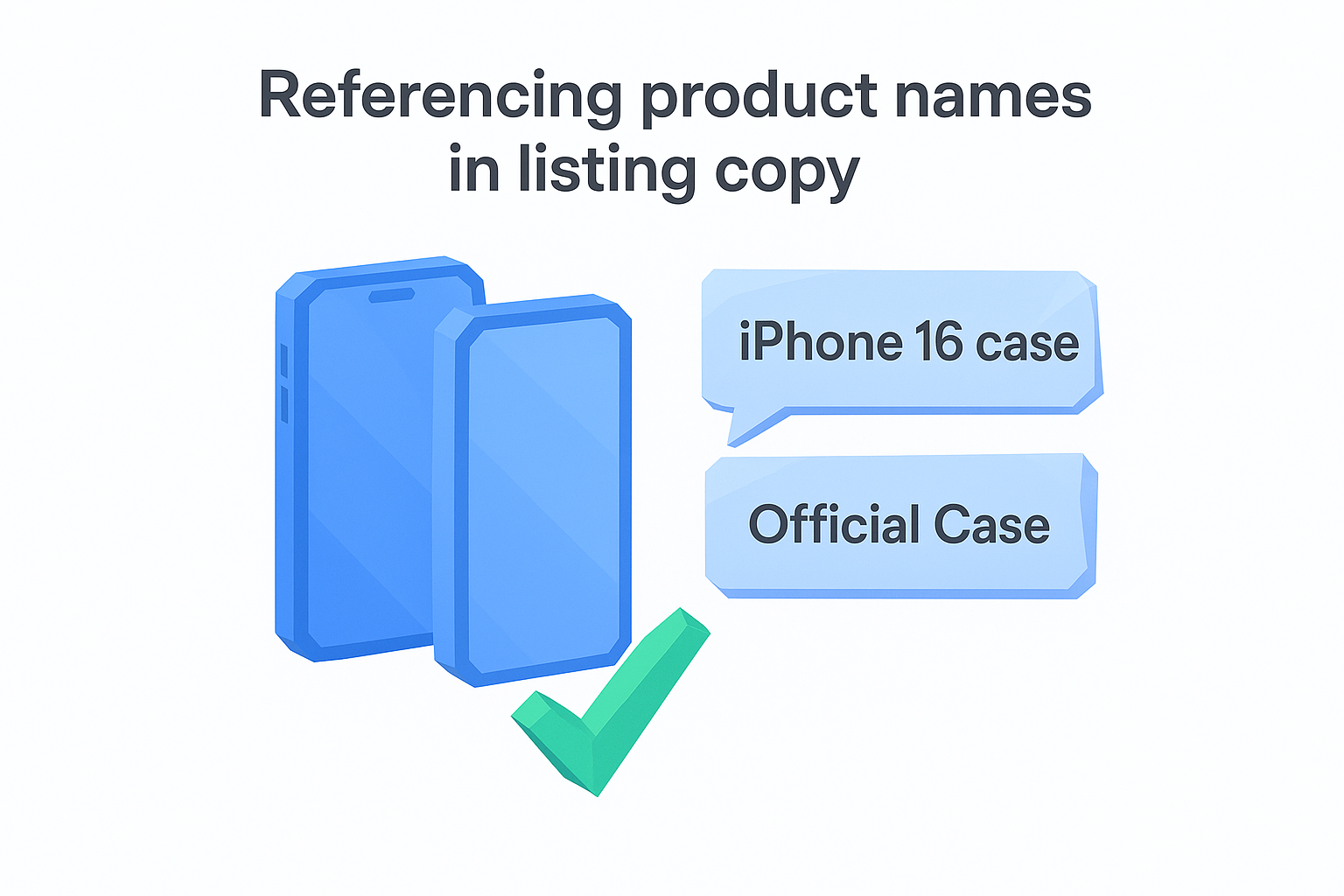 Referencing product names in listing copy