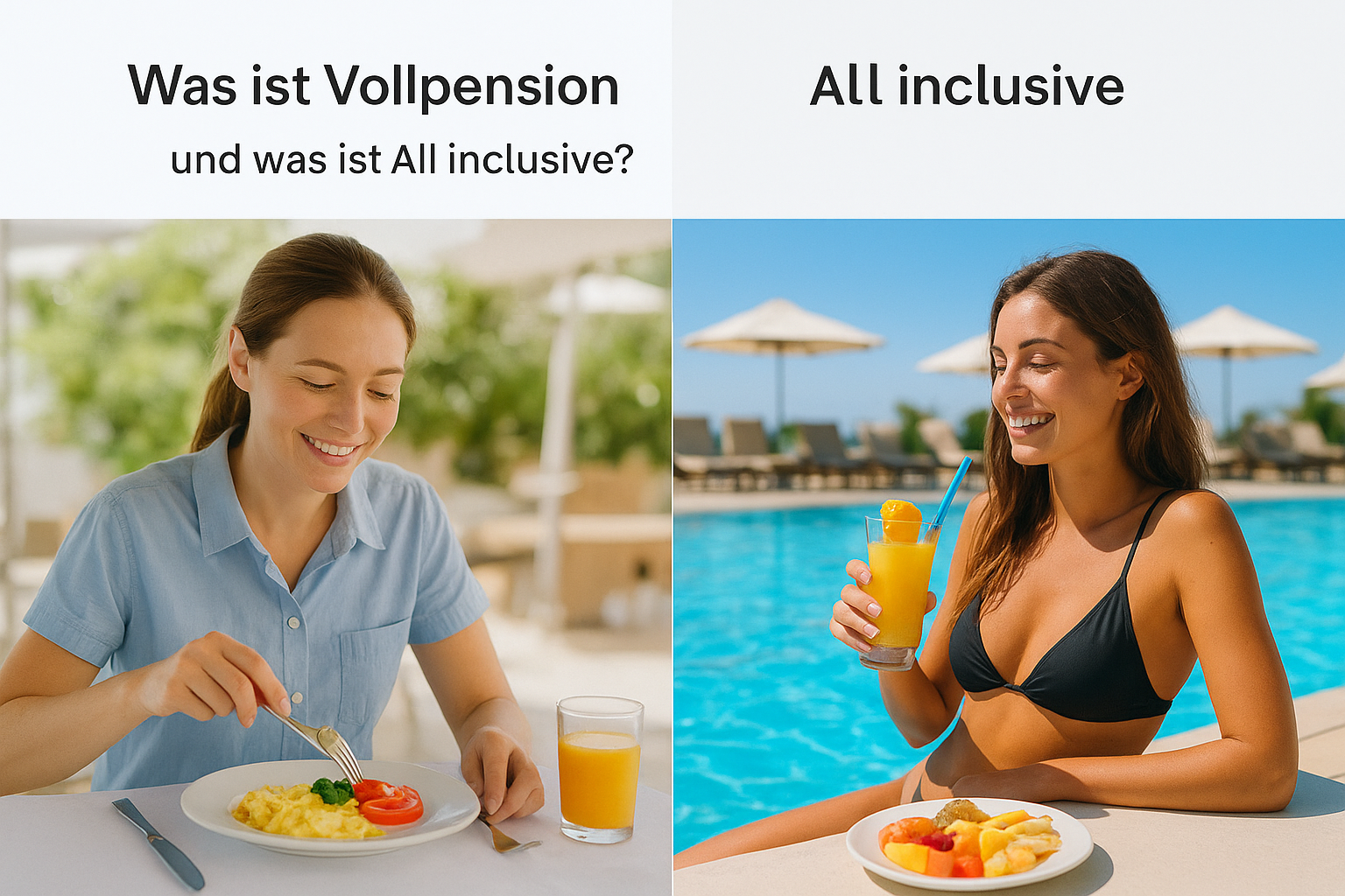 Was ist Vollpension und was ist All inclusive?