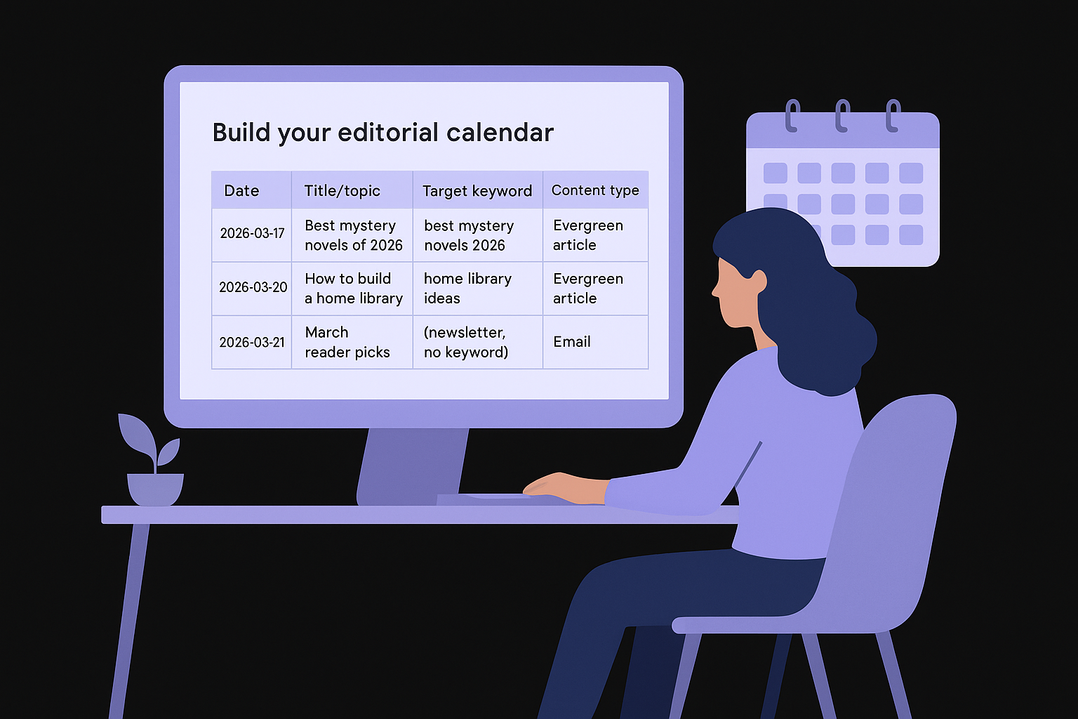 Build your editorial calendar with a simple template