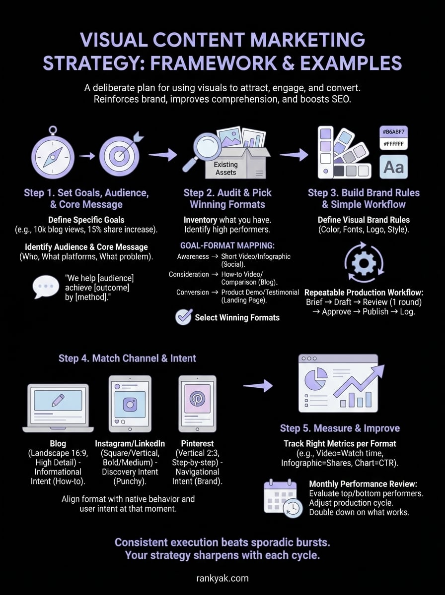 visual content marketing strategy infographic
