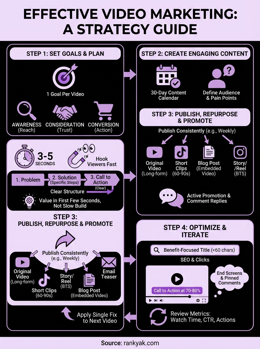 effective video marketing infographic